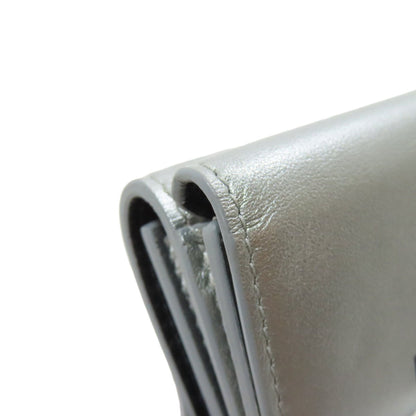 Balenciaga Silver Leather Wallet (Tri-Fold) (Pre-Owned)