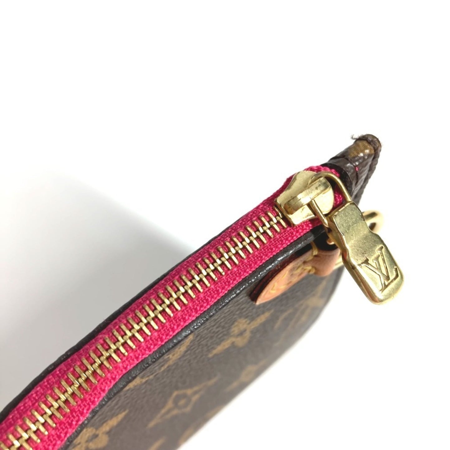 Louis Vuitton Brown Monogram Pink Monogram Clutch Bag Pouch (Pre-Owned)