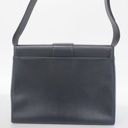 Salvatore Ferragamo Black Leather Shoulder Bag (Pre-Owned)