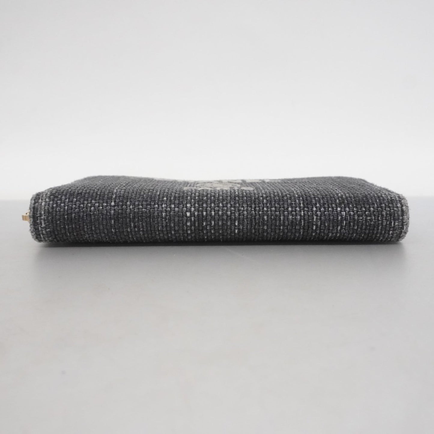 Chanel Navy Fabric Long Wallet (Bi-Fold) (Pre-Owned)