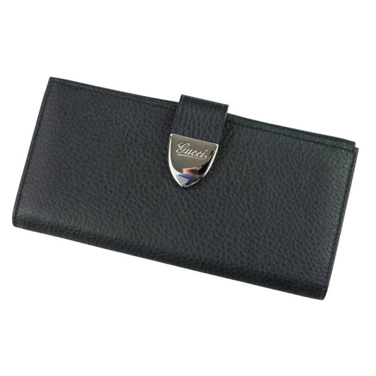 Gucci Black Long Wallet (Tri-Fold) (Pre-Owned)