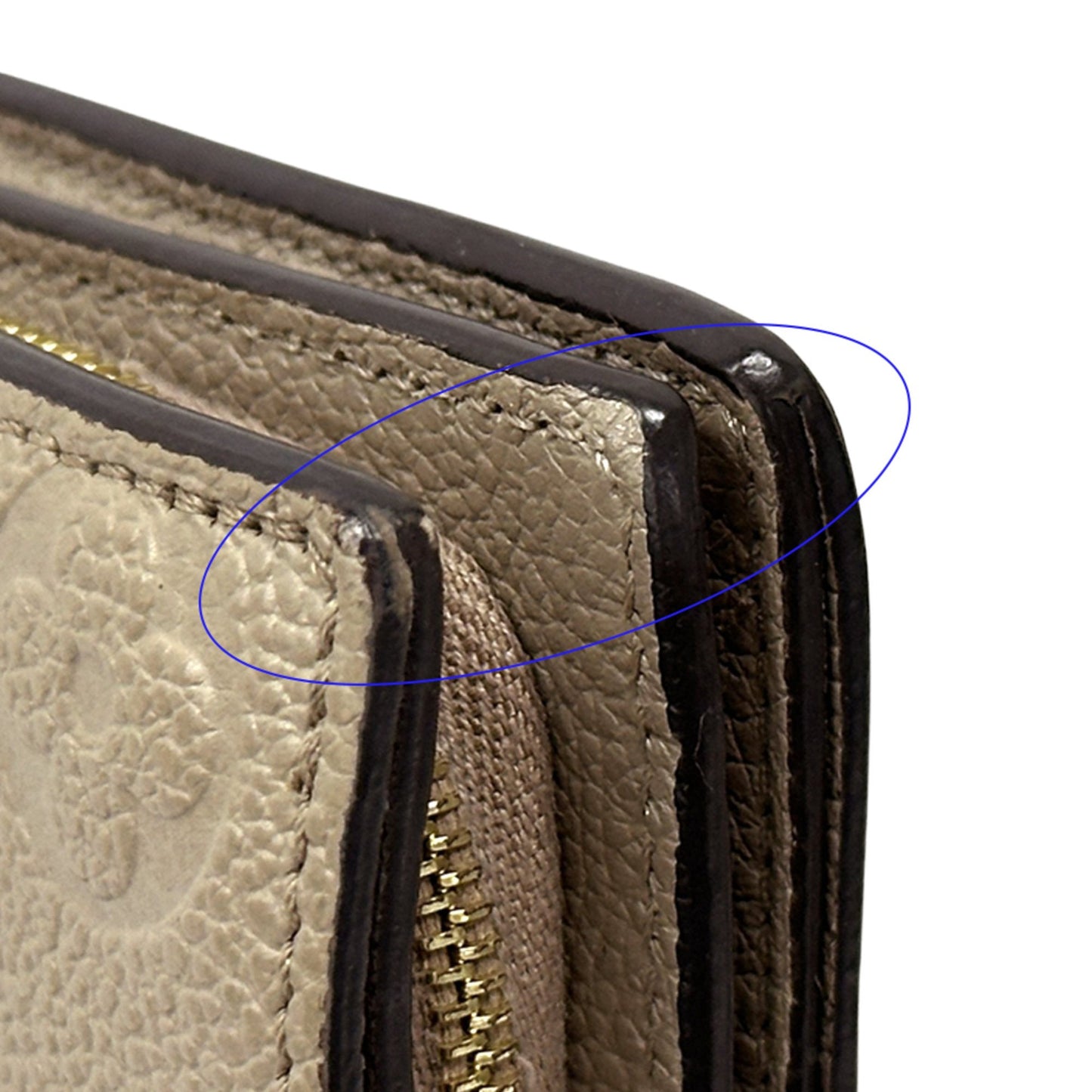 Louis Vuitton Beige Tourterelle Monogram Empreinte Wallet (Bi-Fold) (Pre-Owned)