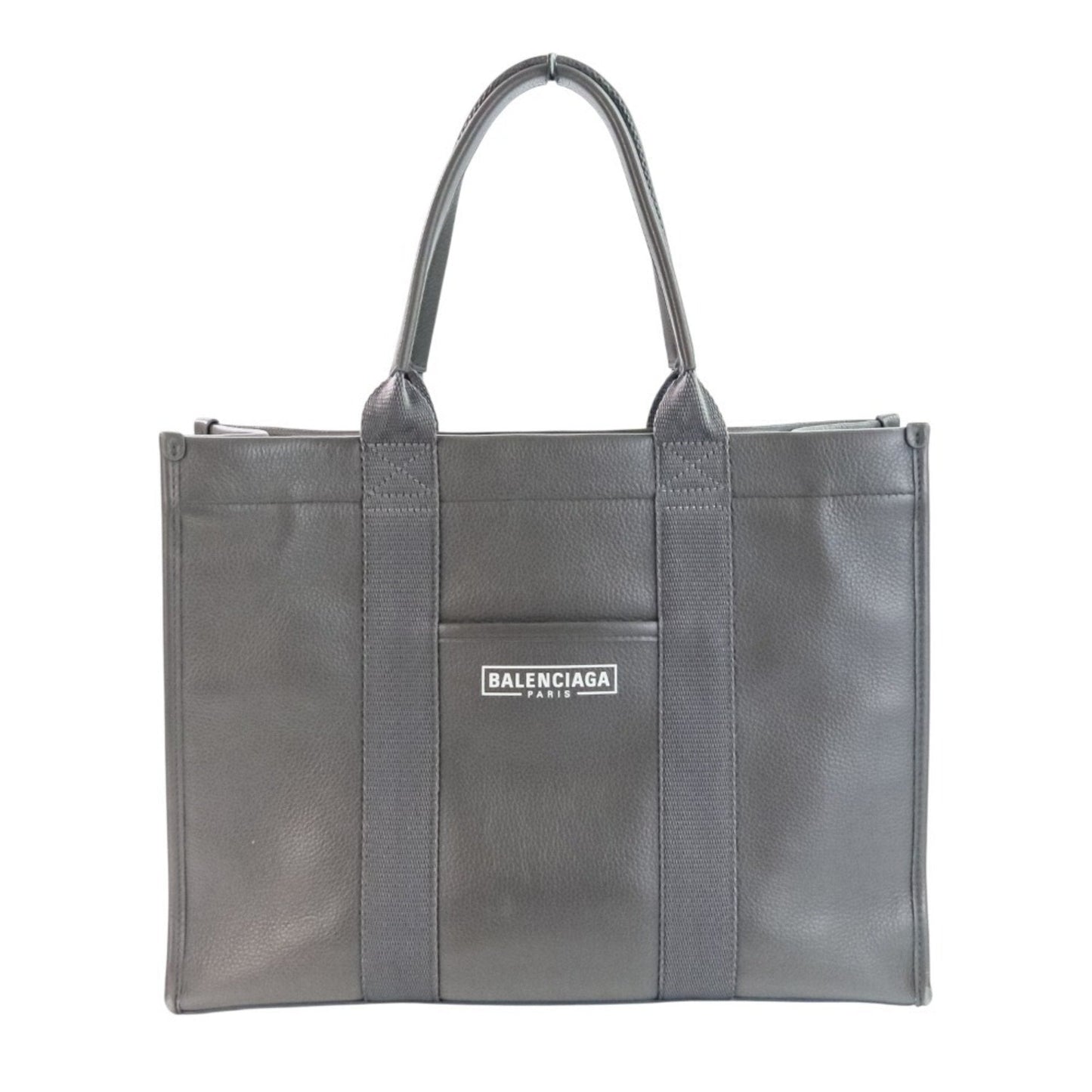 Balenciaga Gray Leather Tote Bag (Pre-Owned)