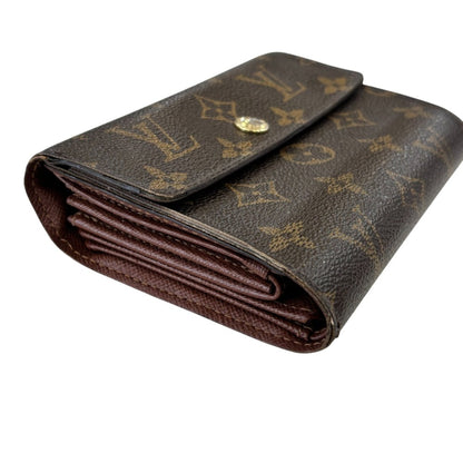 Louis Vuitton Brown Monogram Wallet (Tri-Fold) (Pre-Owned)