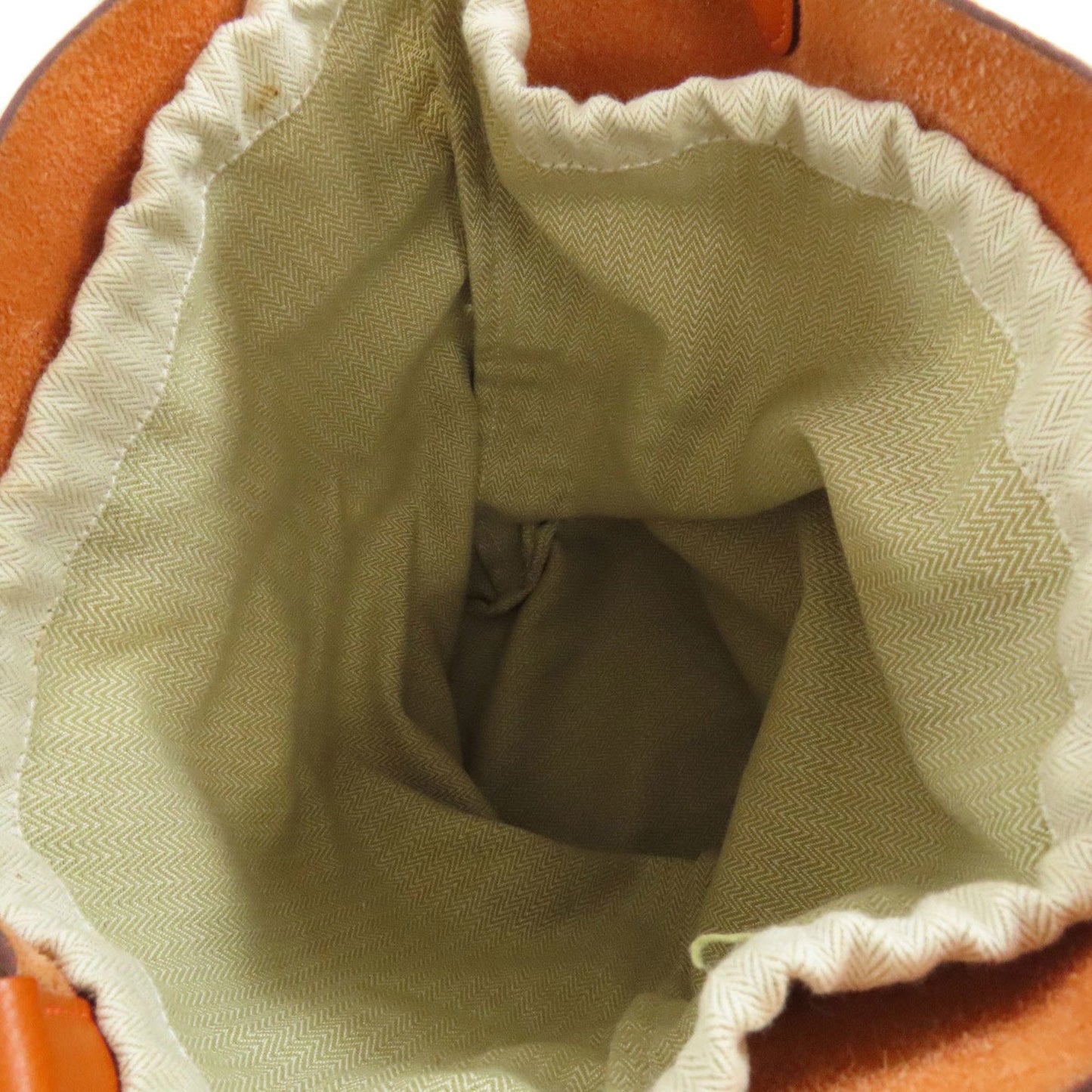 Hermes Orange Taurillon Clemence Leather Tote Bag (Pre-Owned)