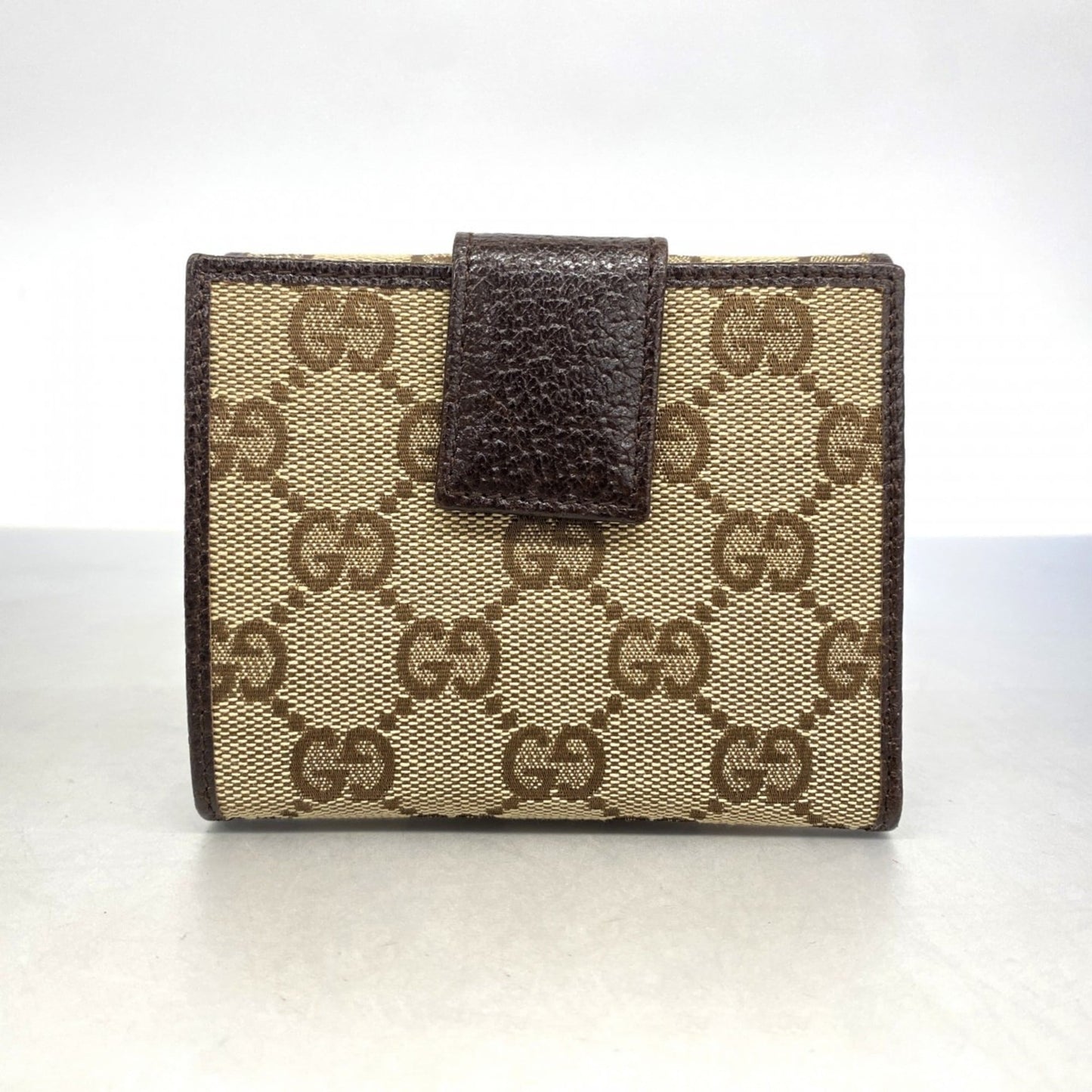 Gucci Brown Canvas Wallet (Bi-Fold) (Pre-Owned)