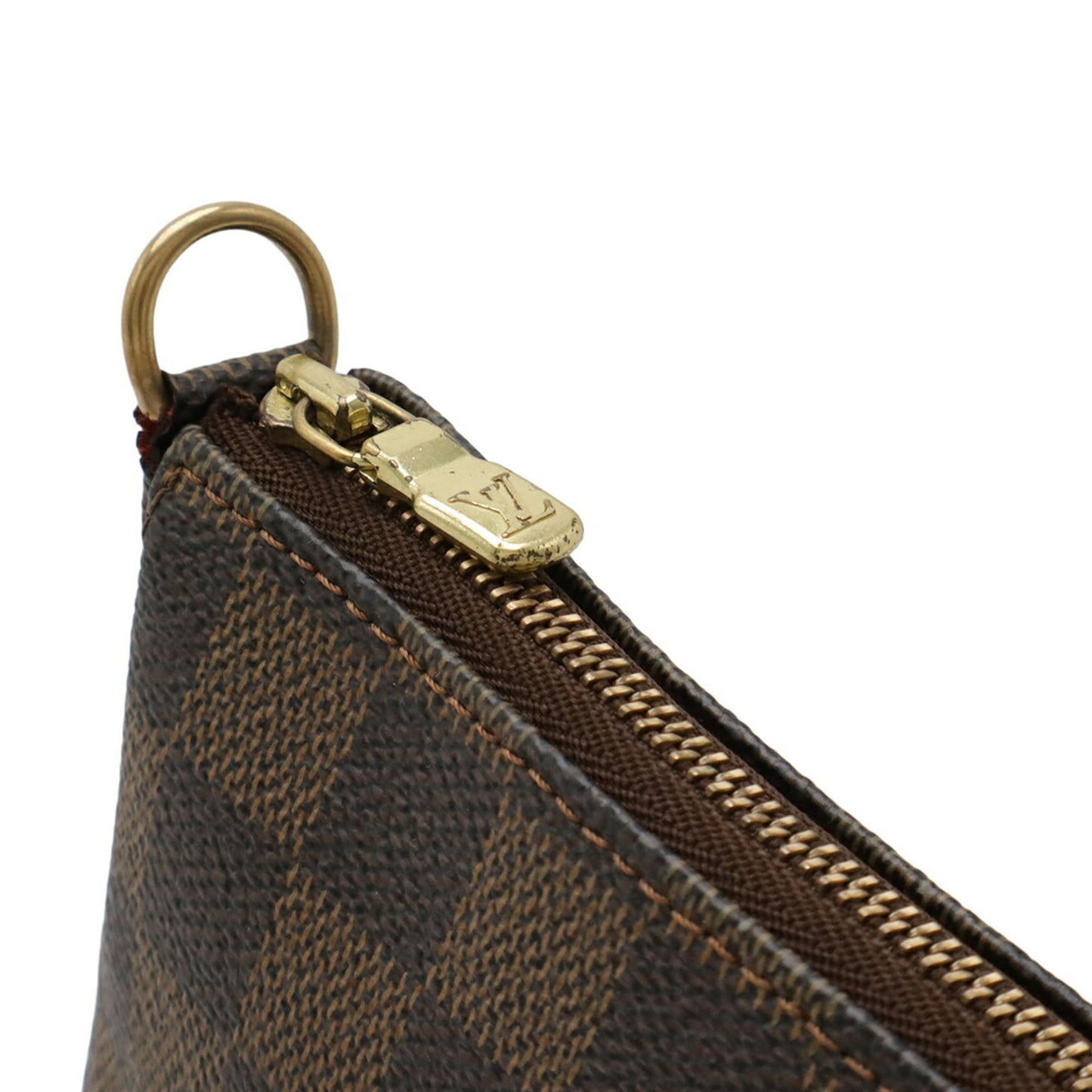 Louis Vuitton Brown Pvc Pochette Pouch (Pre-Owned)