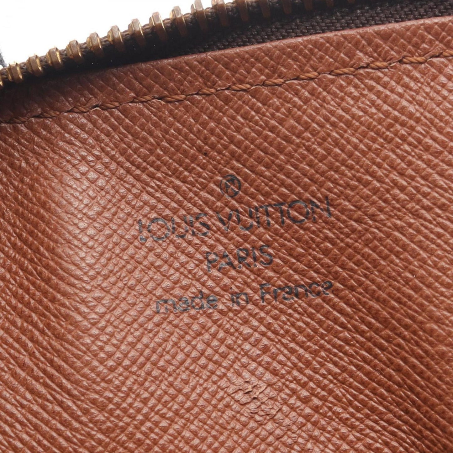 Louis Vuitton Brown Pvc Coated Canvas Leather Handbag (Pre-Owned)