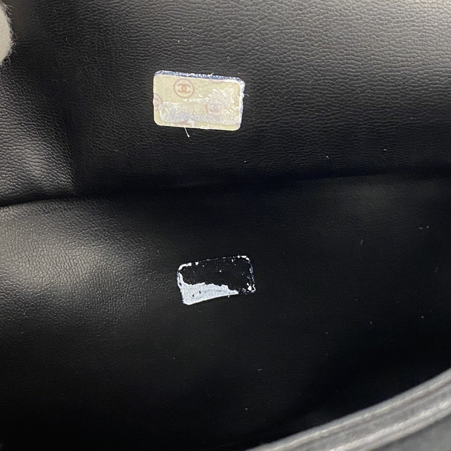 Chanel Black Leather Satin Tote Bag (Pre-Owned)