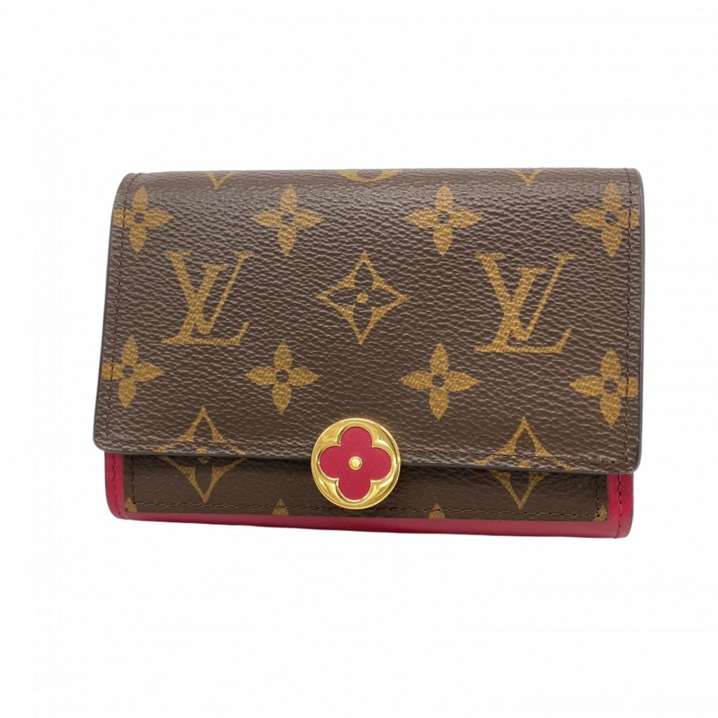 Louis Vuitton Brown Fuchsia Wallet (Bi-Fold) (Pre-Owned)