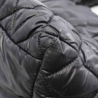 Chanel Black Bordeaux Nylon Leather Tote Bag (Pre-Owned)