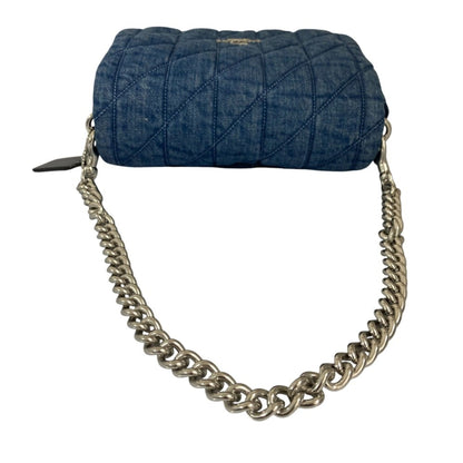 Coach Blue Quilting Shoulder Bag (Pre-Owned)