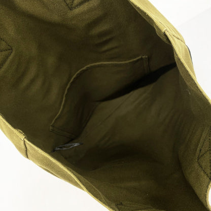 Hermes Black Khaki Canvas Tote Bag (Pre-Owned)