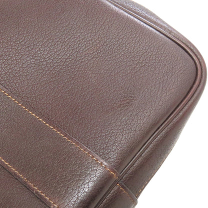 Hermes Garden Brown Toile Officier Tote Bag (Pre-Owned)