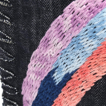 Chanel Multi-Color Navy Denim Tote Bag (Pre-Owned)