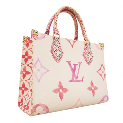 Louis Vuitton Pink White Handbag (Pre-Owned)
