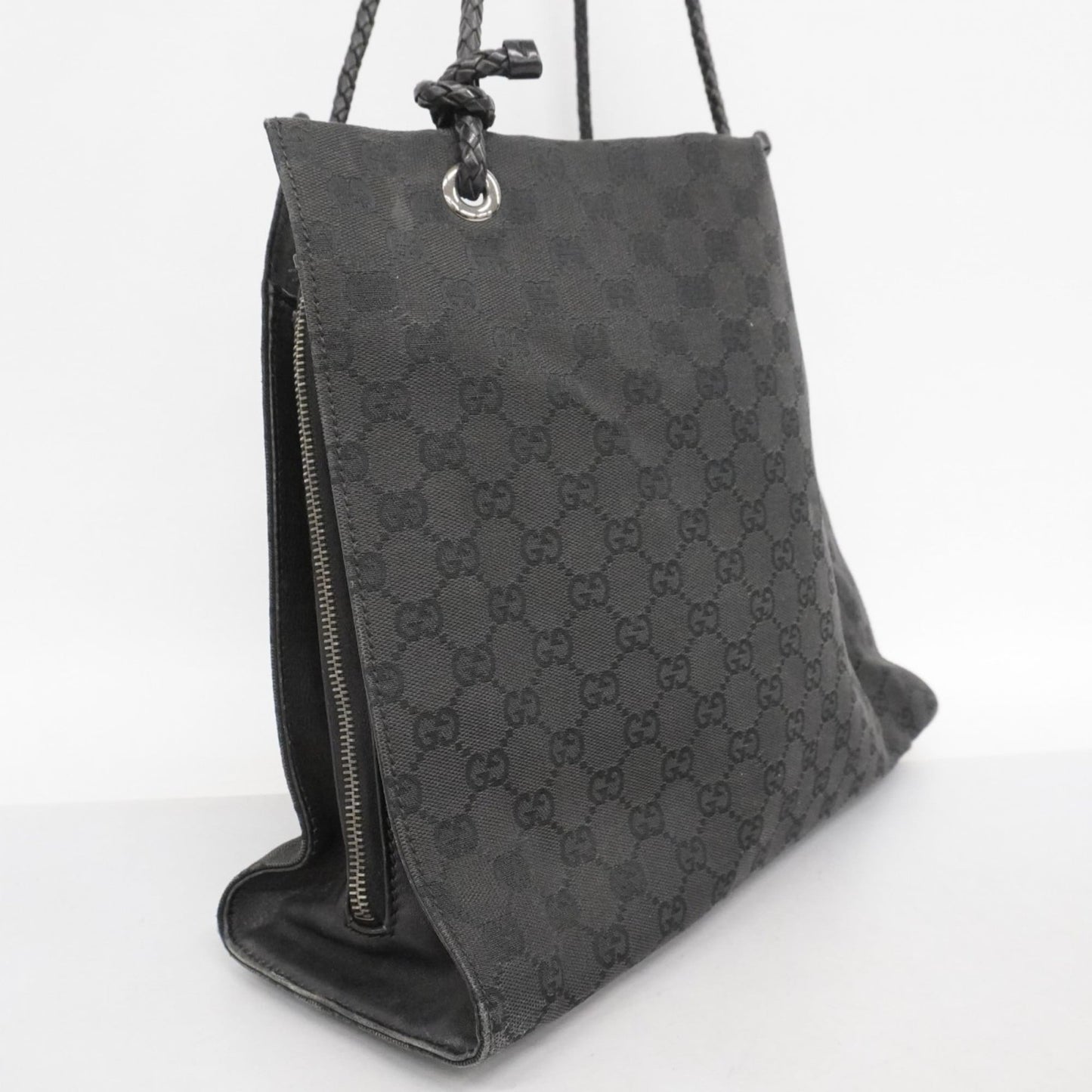 Gucci Black Canvas Tote Bag (Pre-Owned)