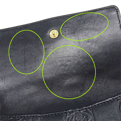 Chanel Black Leather Wallet (Bi-Fold) (Pre-Owned)