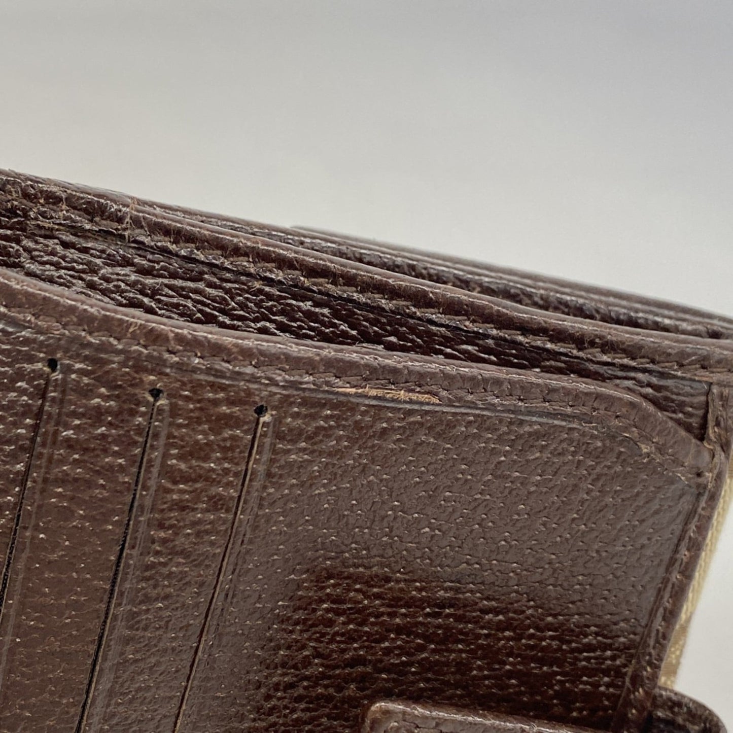 Gucci Brown Canvas Wallet (Bi-Fold) (Pre-Owned)