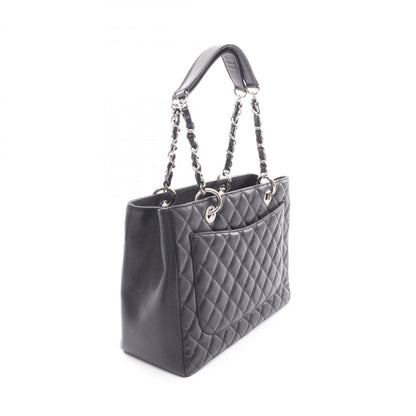 Chanel Black Grained Calfskin Tote Bag (Pre-Owned)