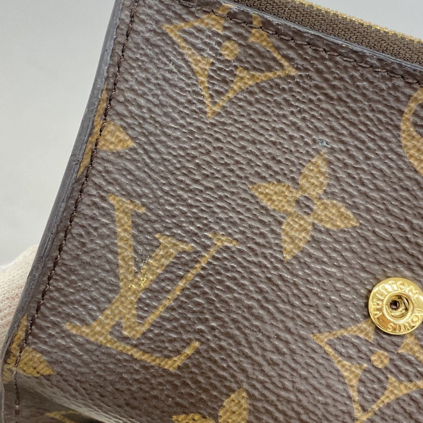 Louis Vuitton Brown Rose Ballerine Wallet (Tri-Fold) (Pre-Owned)