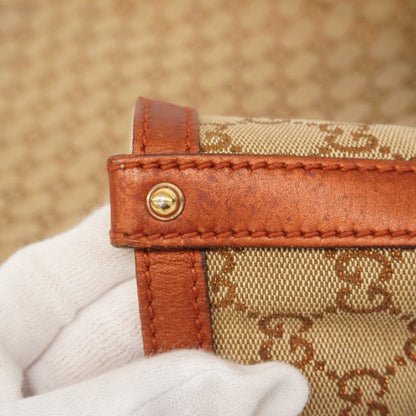 Gucci Brown Canvas Tote Bag (Pre-Owned)