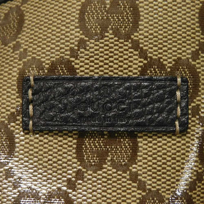 Gucci Beige Brown Gg Crystal Canvas Vinyl Coated Canvas Shoulder Bag Tote Bag (Pre-Owned)