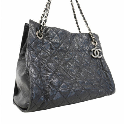 Chanel Black Grained Calfskin Tote Bag (Pre-Owned)