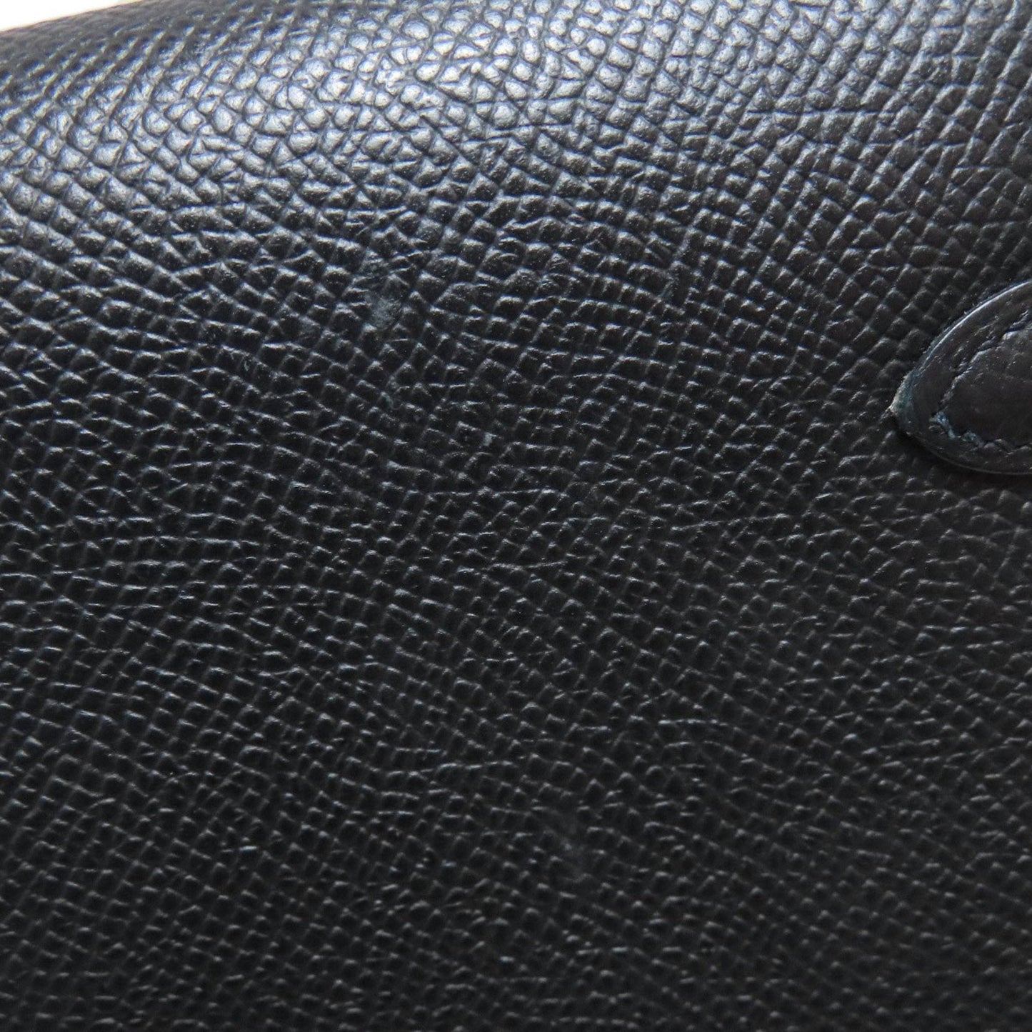 Hermes Kelly Black Epsom Leather Long Wallet (Bi-Fold) (Pre-Owned)