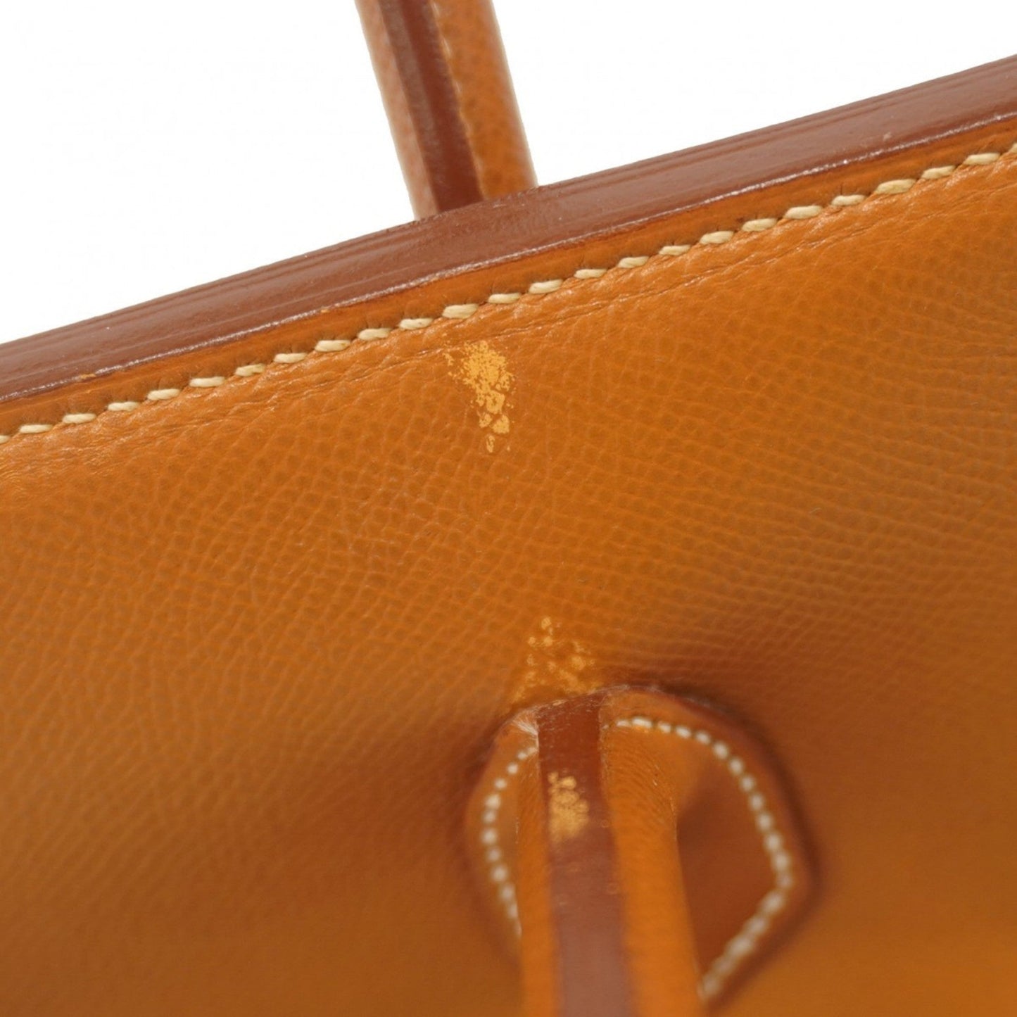 Hermes Gold Courchevel Leather Handbag (Pre-Owned)