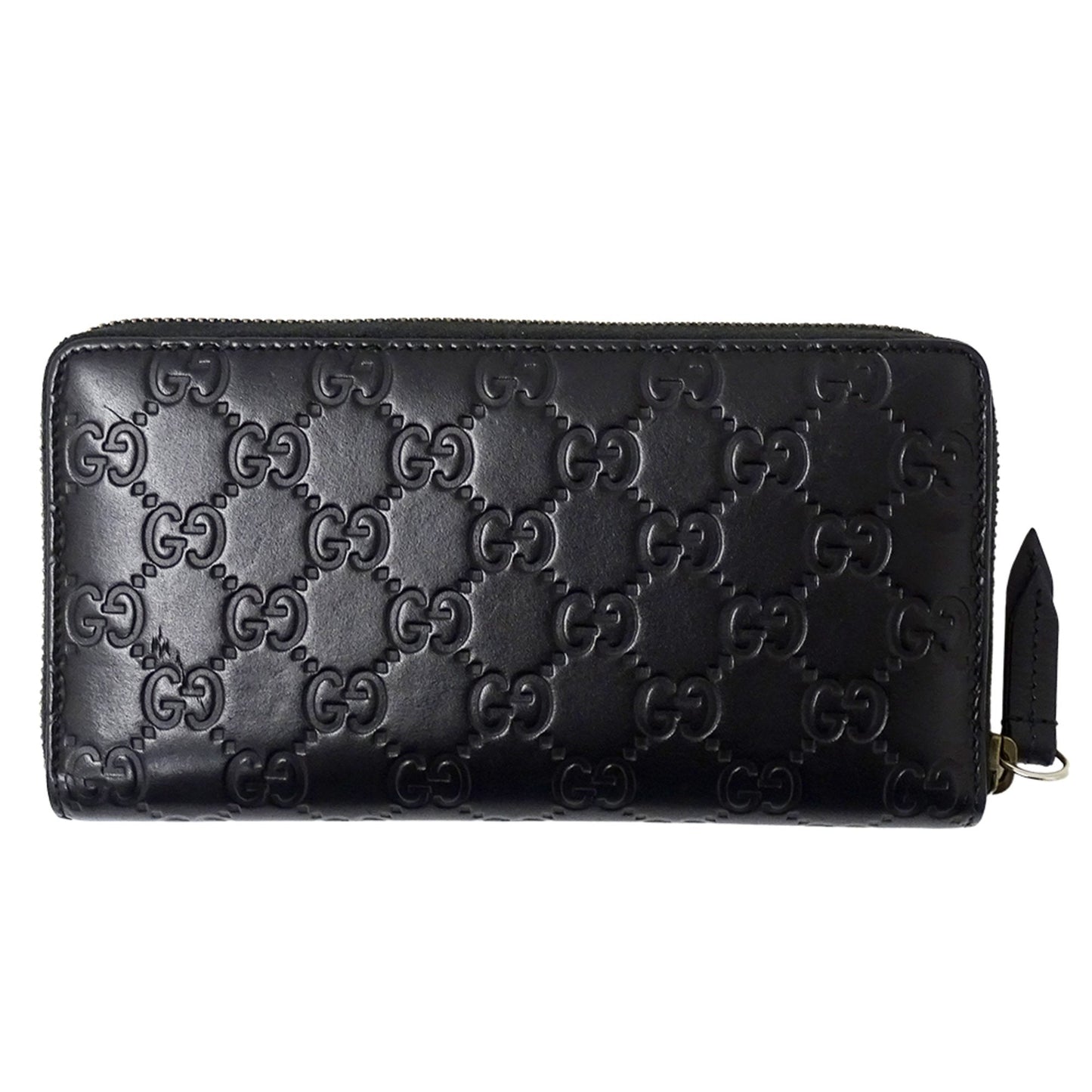 Gucci Black Leather Long Wallet (Bi-Fold) (Pre-Owned)