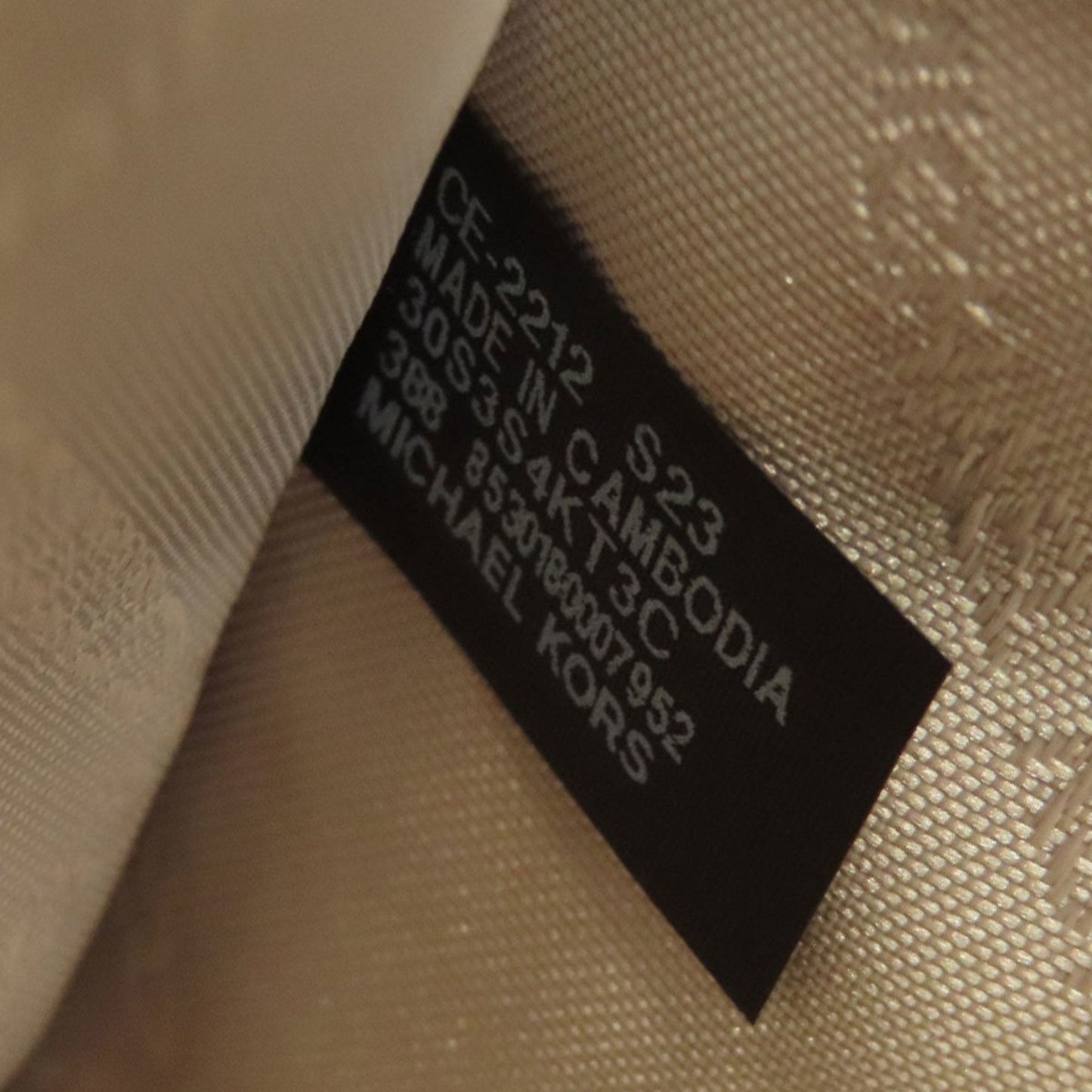 Michael Kors Beige Canvas Tote Bag (Pre-Owned)