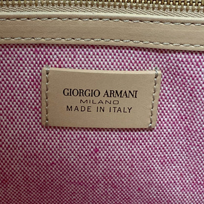 Giorgio Armani Pink Pink Beige Tote Bag (Pre-Owned)