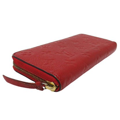 Louis Vuitton Cerise Red Color Monogram Empreinte Long Wallet (Bi-Fold) (Pre-Owned)