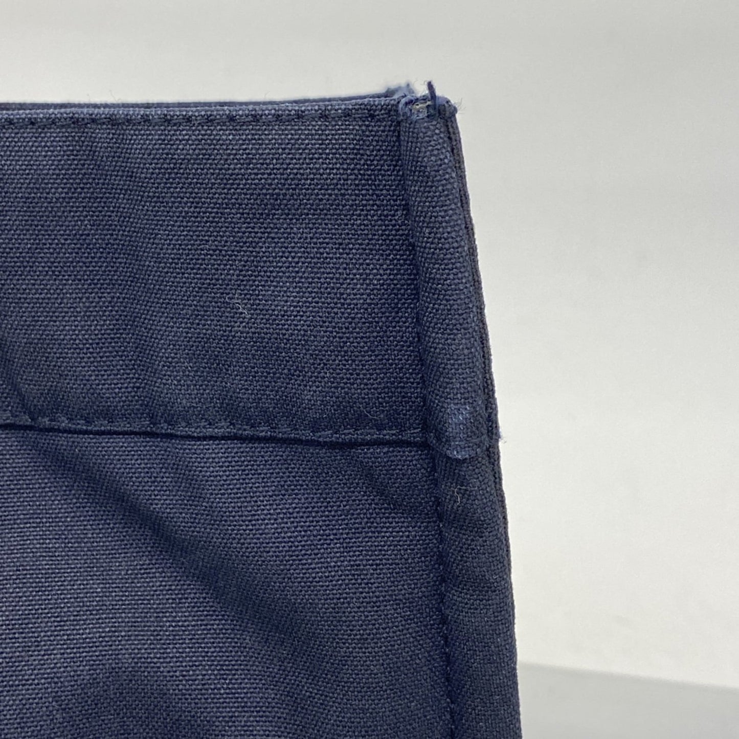 Hermes Green Navy Canvas Tote Bag (Pre-Owned)