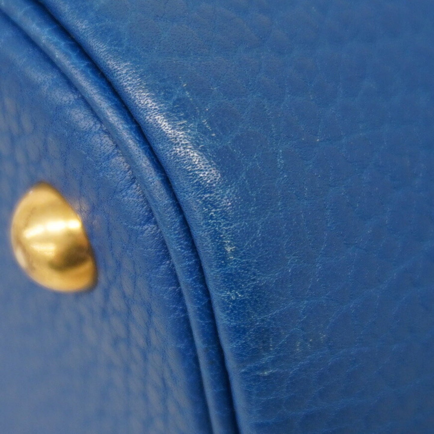 Hermes Blue Ardennes Leather Handbag (Pre-Owned)