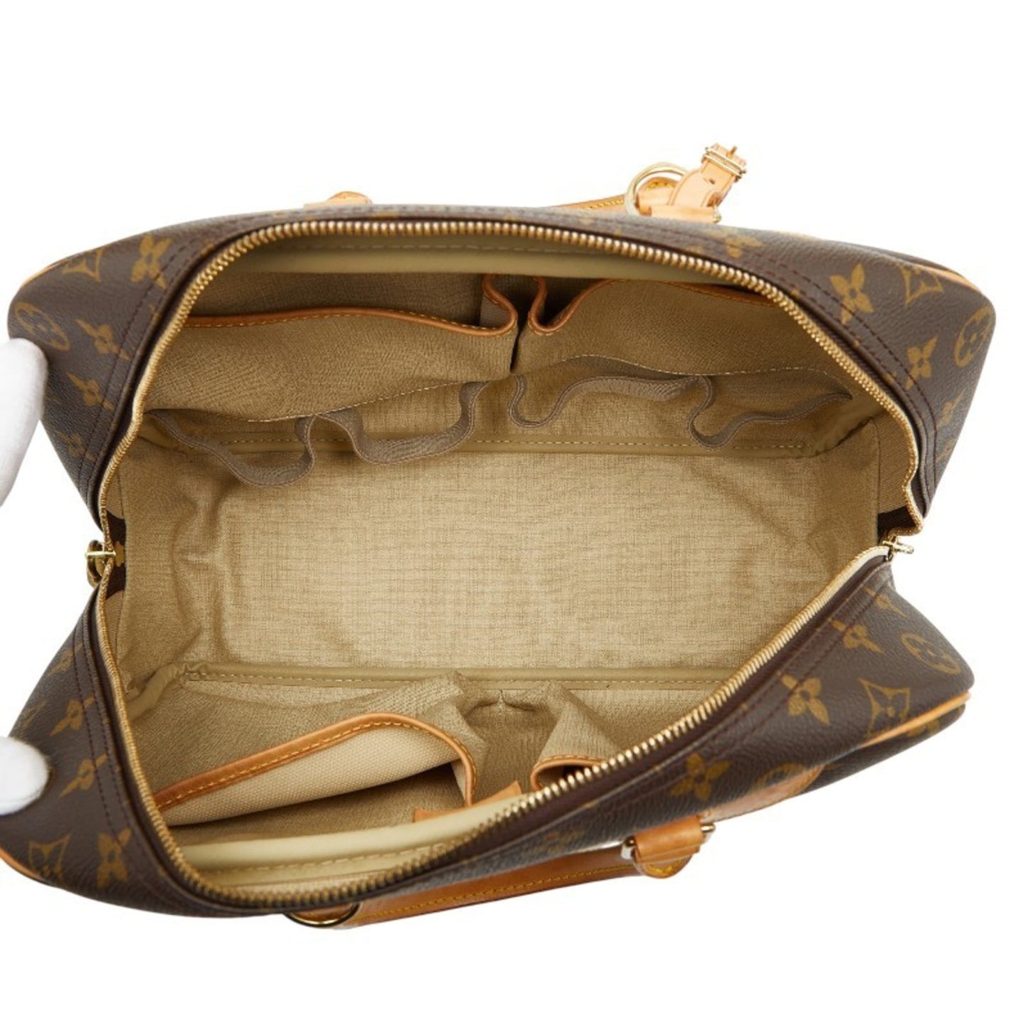 Louis Vuitton Brown Pvc Leather Handbag (Pre-Owned)