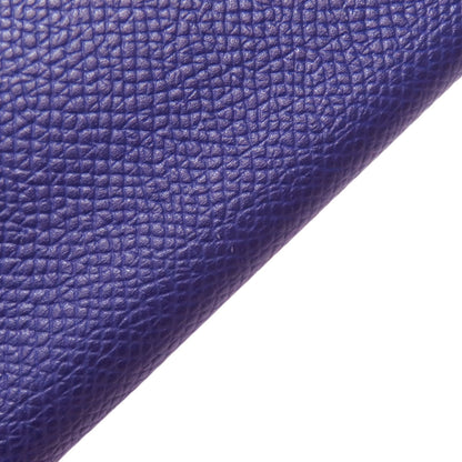 Hermes Purple Epsom Leather Long Wallet (Bi-Fold) (Pre-Owned)