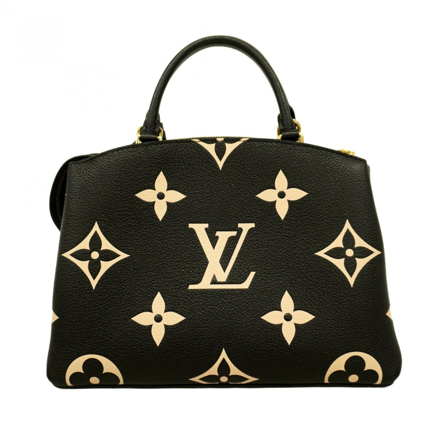 Louis Vuitton Beige Black Handbag (Pre-Owned)