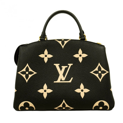 Louis Vuitton Beige Black Handbag (Pre-Owned)