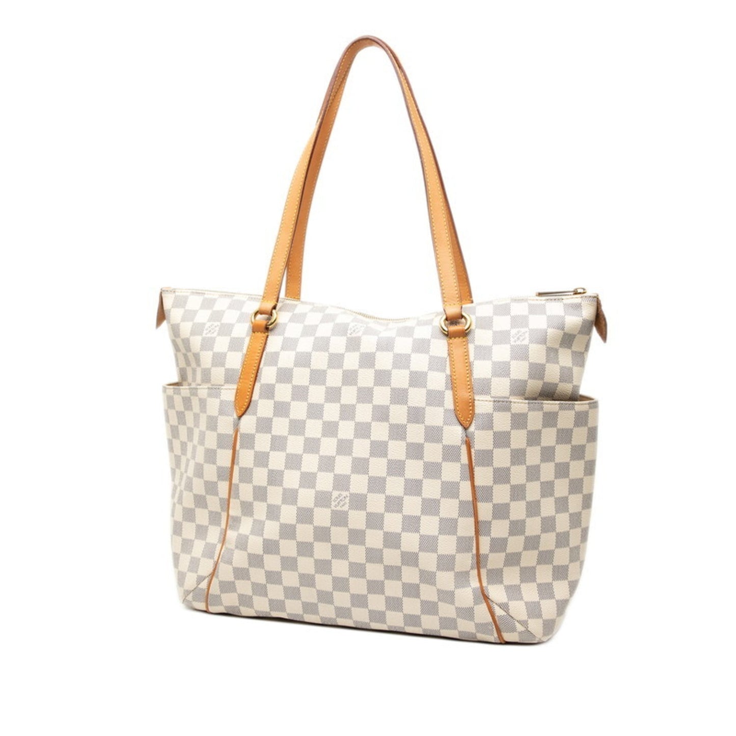 Louis Vuitton Ivory White Leather Pvc Shoulder Bag Tote Bag (Pre-Owned)