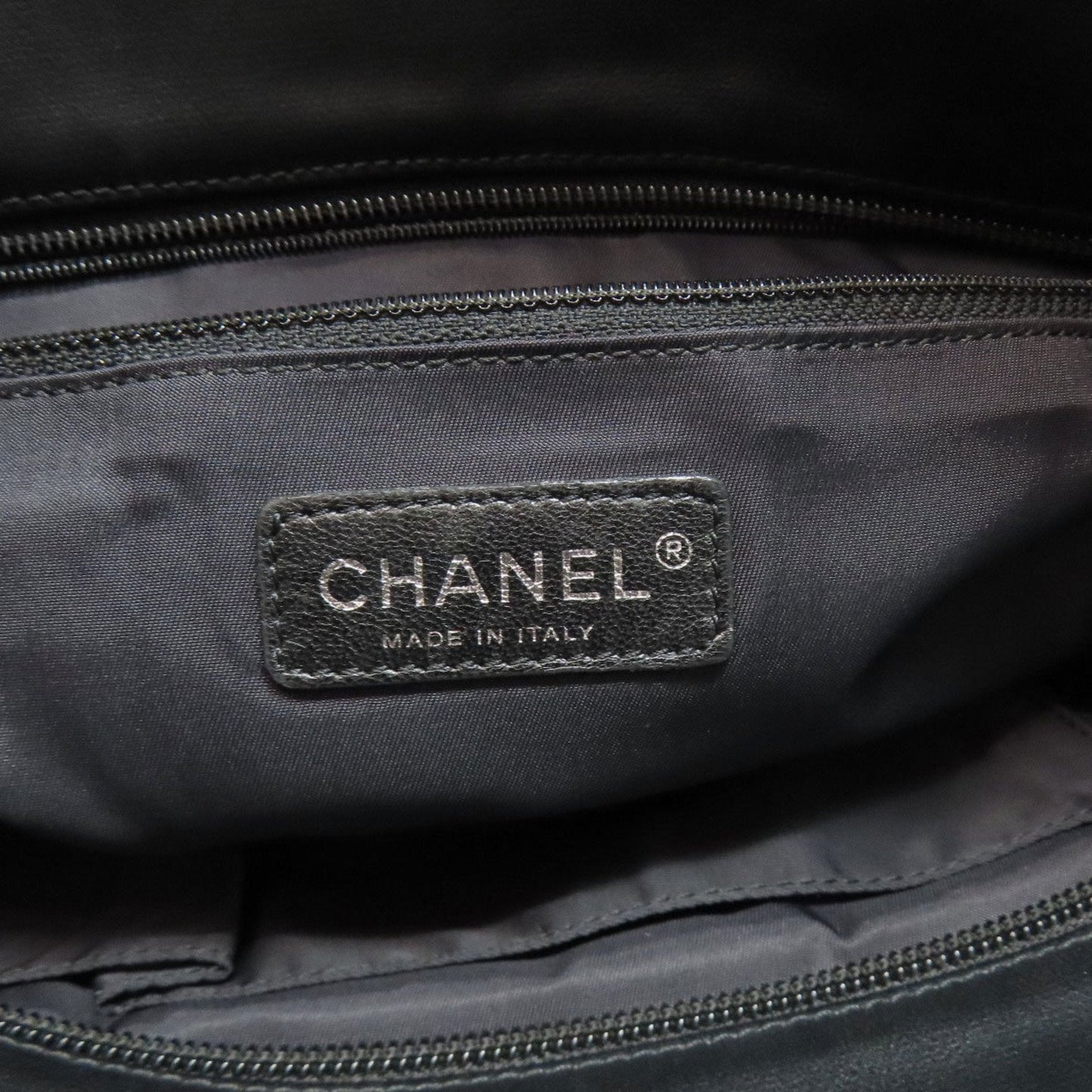 Chanel Paris Biarritz Black Leather Tote Bag (Pre-Owned)