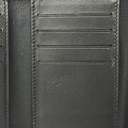 Louis Vuitton Black Noir Leather Long Wallet (Bi-Fold) (Pre-Owned)