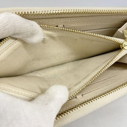 Louis Vuitton White Long Wallet (Bi-Fold) (Pre-Owned)