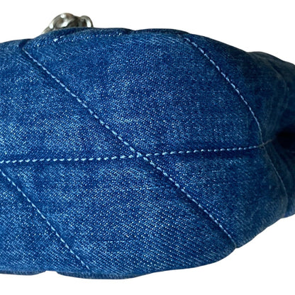 Coach Blue Quilting Shoulder Bag (Pre-Owned)