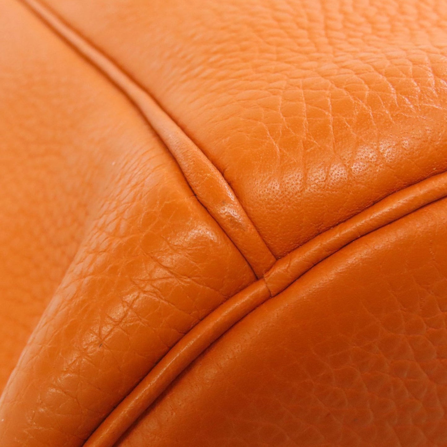 Hermes Orange Taurillon Clemence Leather Tote Bag (Pre-Owned)