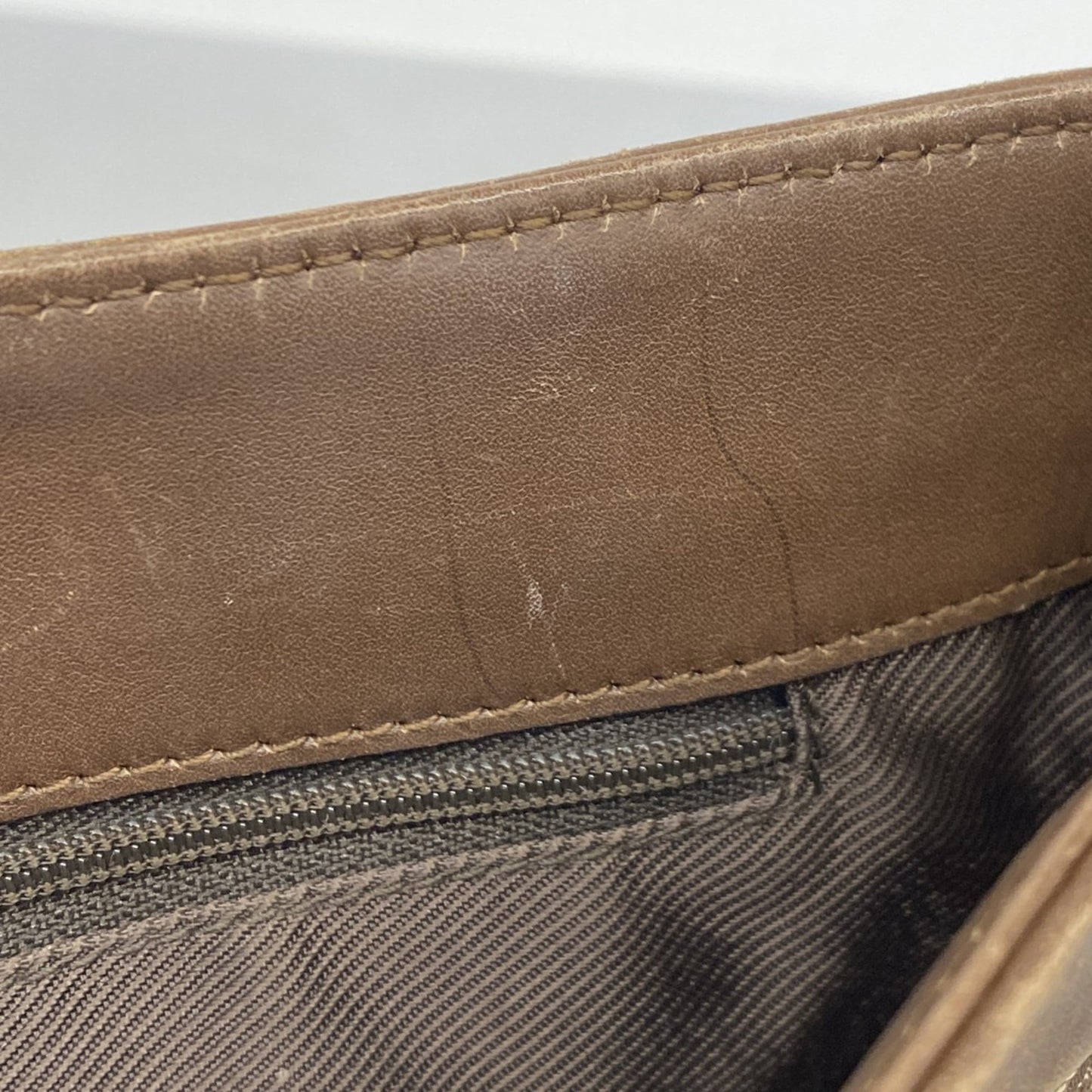 Gucci Brown Canvas Shoulder Bag (Pre-Owned)