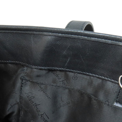 Salvatore Ferragamo Black Leather Tote Bag (Pre-Owned)