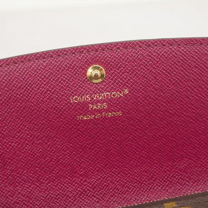 Louis Vuitton Brown Fuchsia Long Wallet (Bi-Fold) (Pre-Owned)