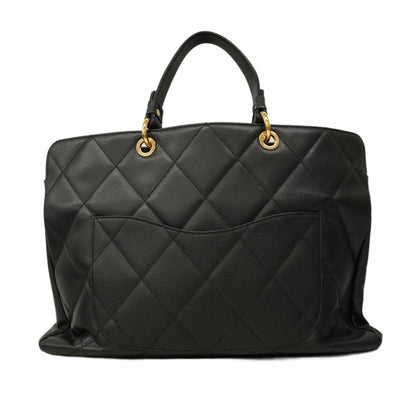 Chanel Black Grained Calfskin Tote Bag (Pre-Owned)